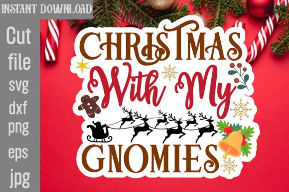 Christmas with My Gnomies SVG Cut File Review