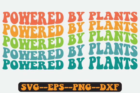 Powered by Plants Retro SVG Design Review
