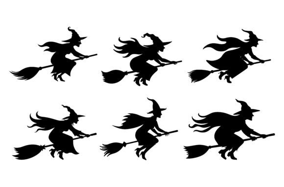 Witch on Broomstick Vector Illustration Review for Real Projects